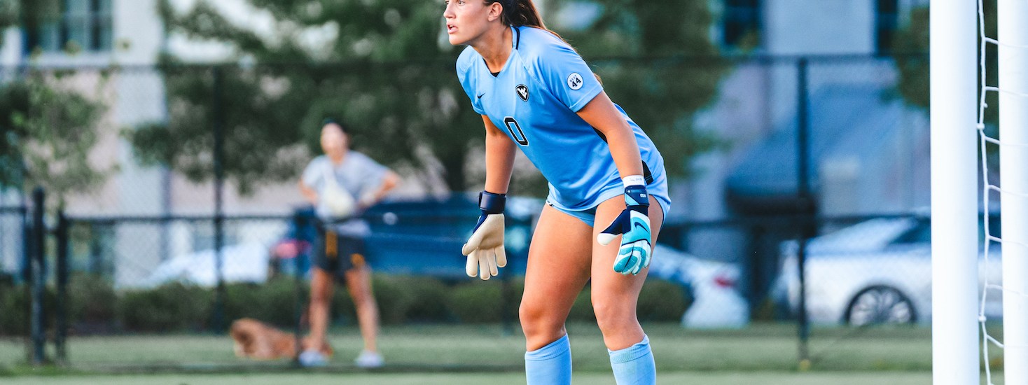 West Virginia University goalie and 2023 USL W League Golden Glove winner Bailey Herfurth will join the Riveters in 2025. (Photo courtesy of West Virginia Athletics)