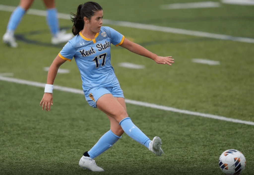 Kent State defender Kelsey Salopek will be part of the Riveters 2025 roster. (Photo courtesy of Kent State Athletics)