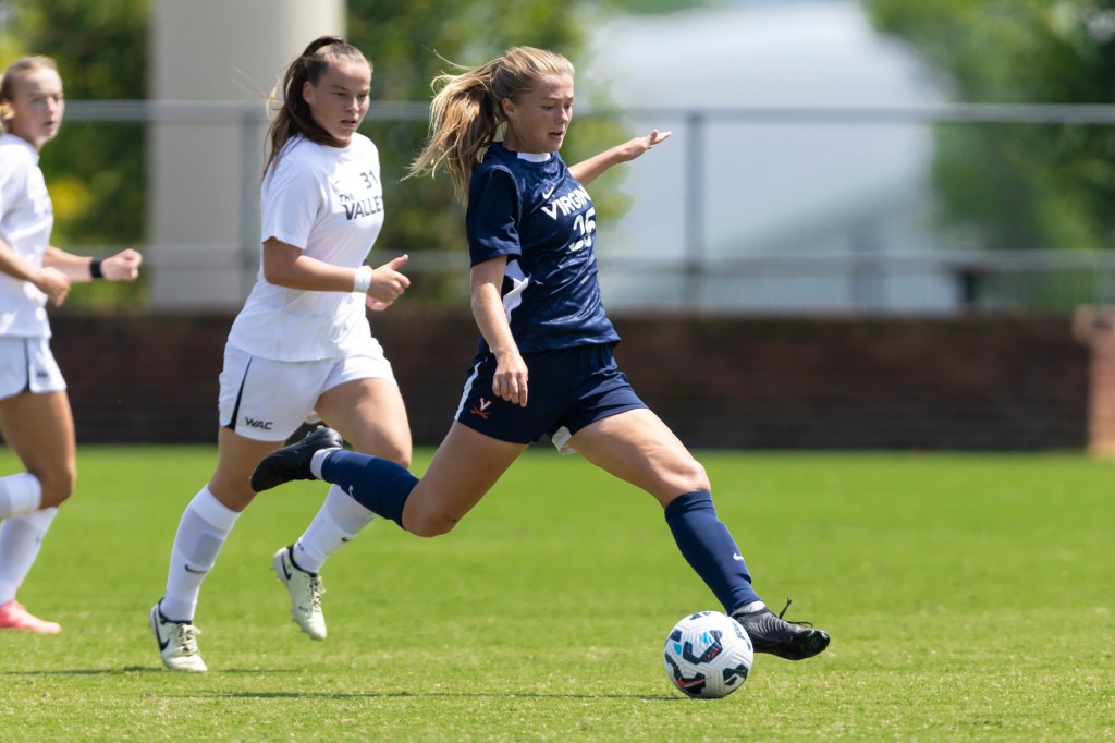 University of Virginia midfielder Annamarie Williams, a Natrona Heights, Pa. native, is one of the newest players announced as part of the Riveters' 2025 roster. (Photo: Jamie Holt/Virginia Athletics)