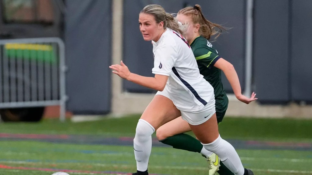 Duquesne midfielder Jayden Sharpless is one of three new Pittsburgh Riveters SC players announced May 2, 2025. (Photo courtesy of Duquesne Athletics)