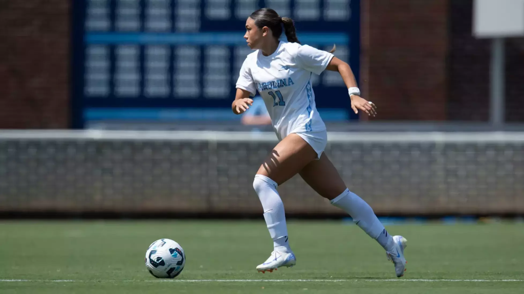 Makenna Dominguez, a 2024 NCAA champion at North Carolina, is set to join the Riveters during the 2026 season. (Photo: Jeffrey A. Camarati/North Carolina Athletics)